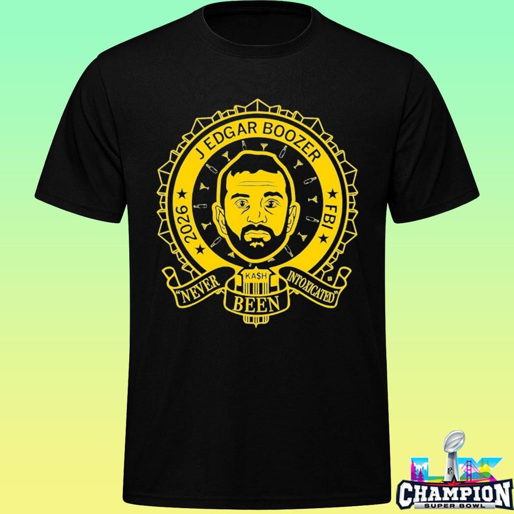 J Edgar Boozer Never Been Intoxicated Shirt
