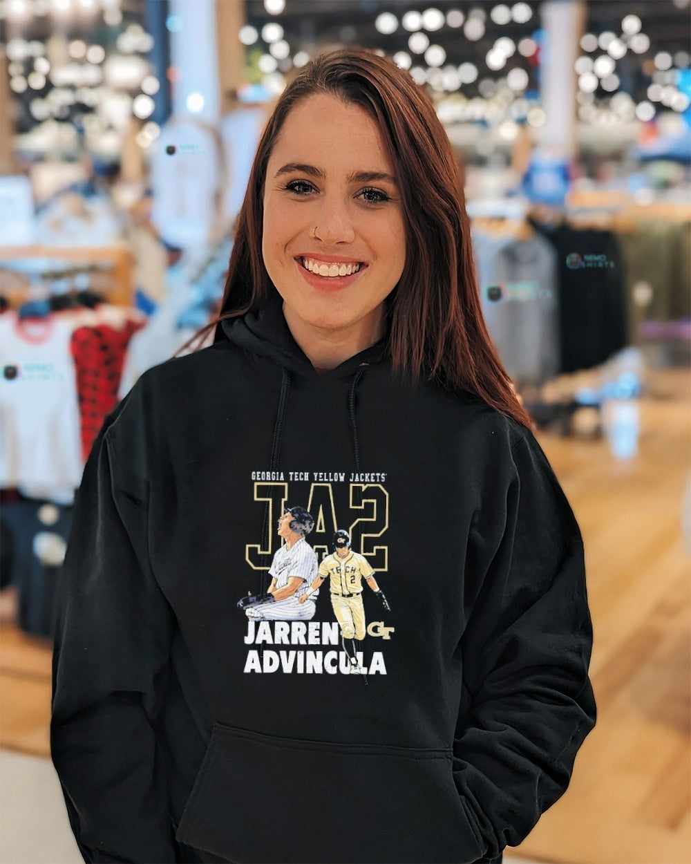 JA2 Jarren Advincula Georgia Tech Yellow Jackets shirt