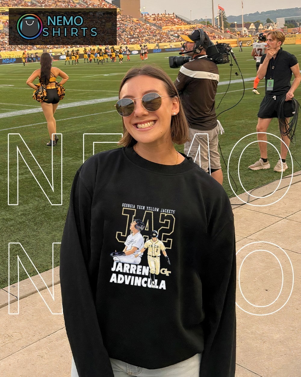 JA2 Jarren Advincula Georgia Tech Yellow Jackets shirt