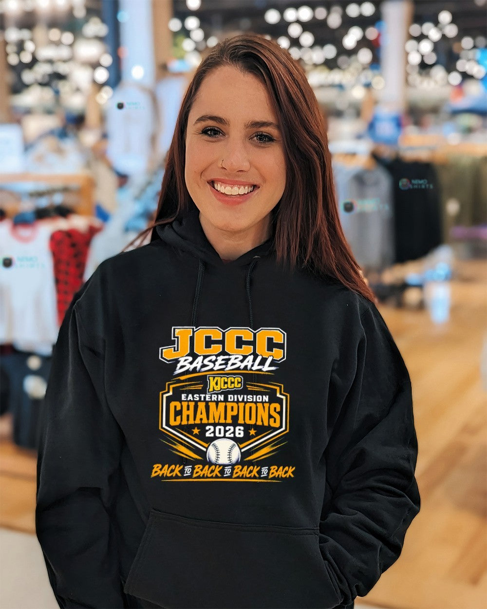 JCCC baseball Eastern division champions 2026 back to back to back to back shirt