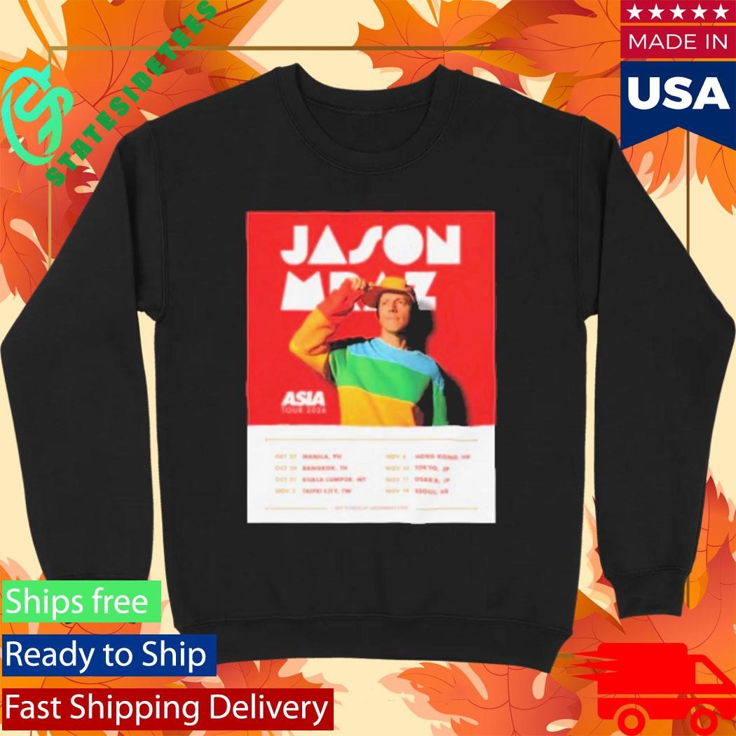 Jason Mraz Tour Oct And Nov 2026 Poster Shirt