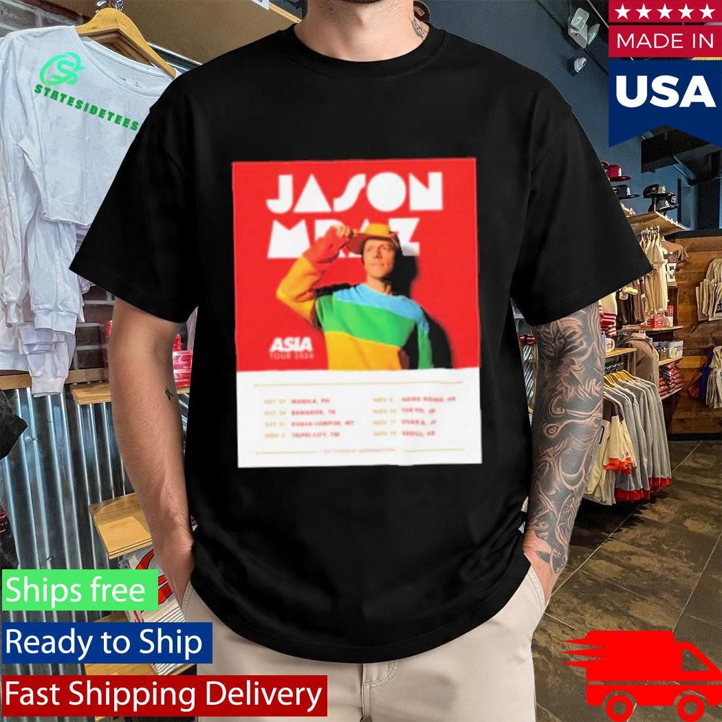 Jason Mraz Tour Oct And Nov 2026 Poster Shirt