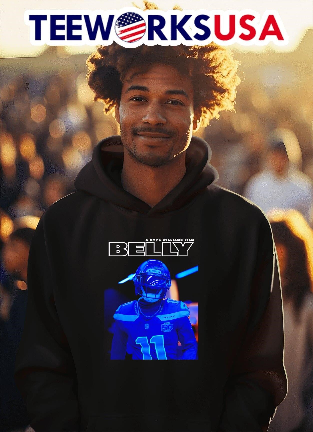 Jaxon Smith-njigba A Hype Williams Film Belly Shirt