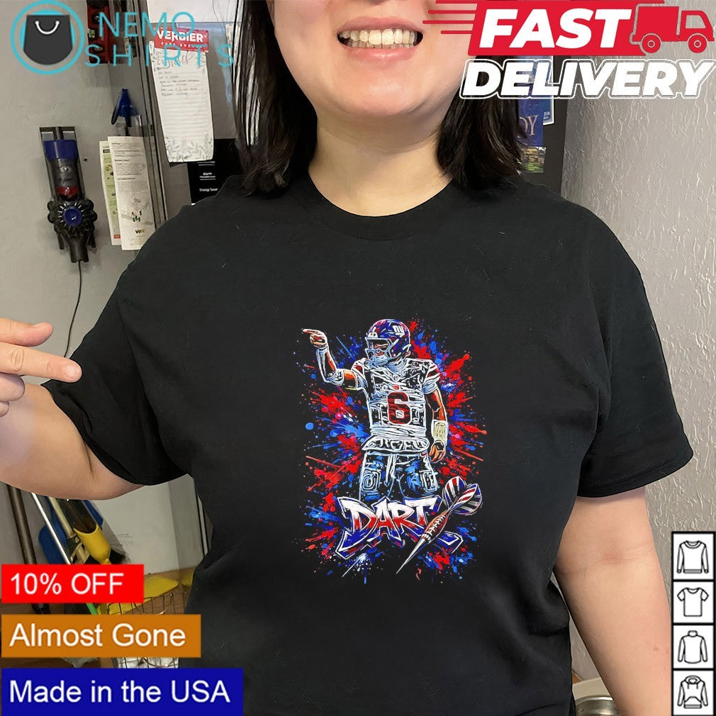 Jaxson Dart New York Giants football dart shirt