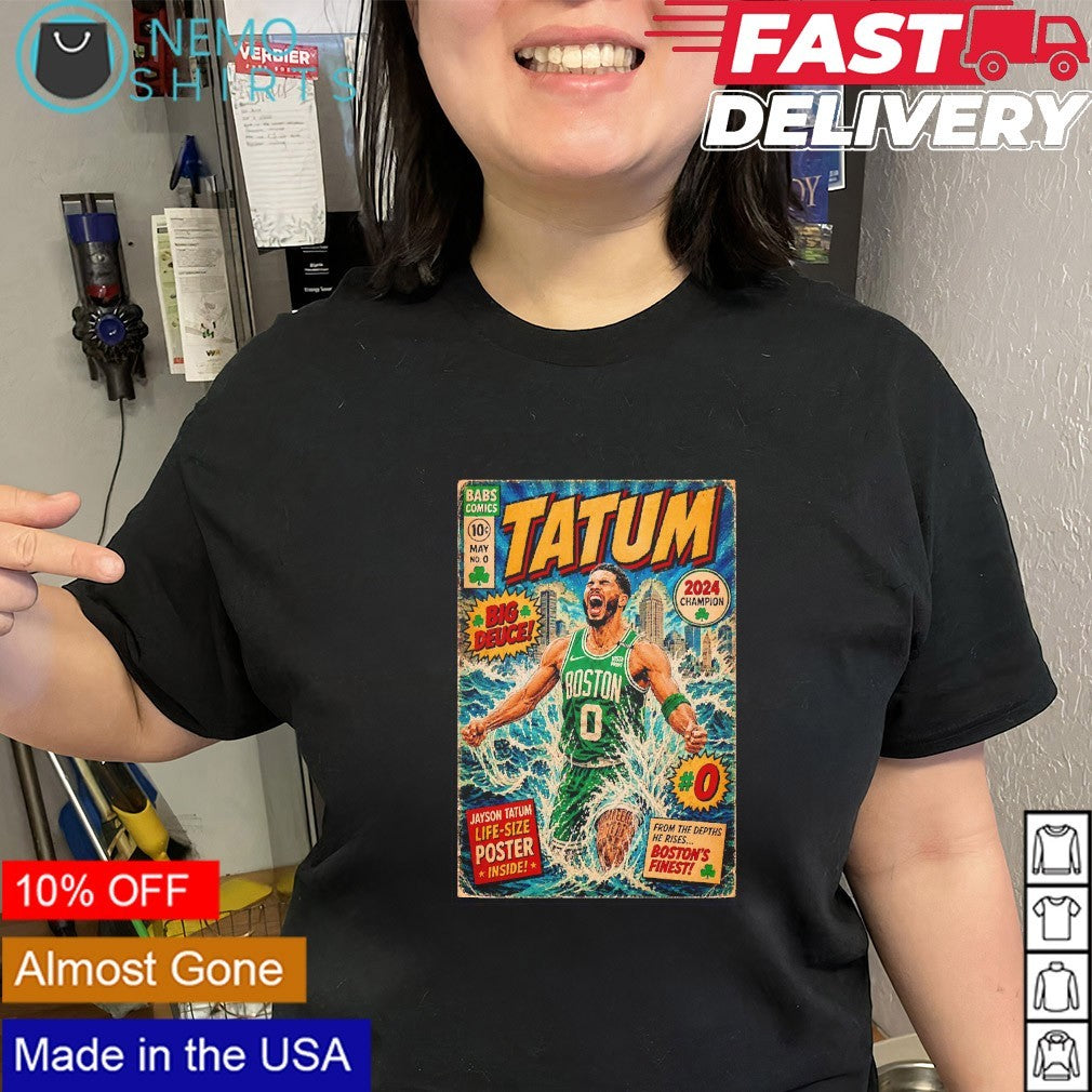 Jayson Tatum Boston Celtics Big Deuce comics shirt