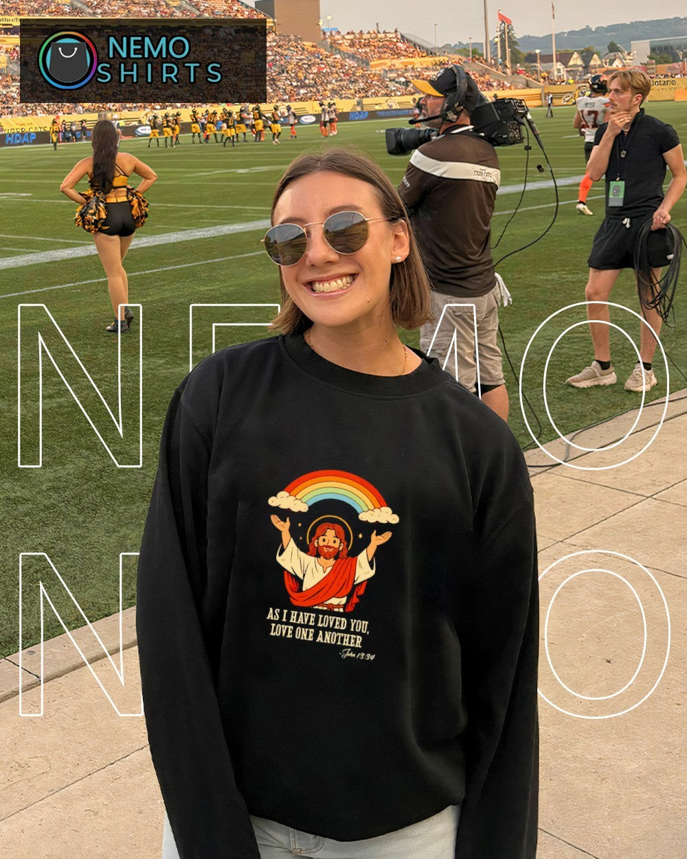 Jesus as I have loved you love one another rainbow shirt