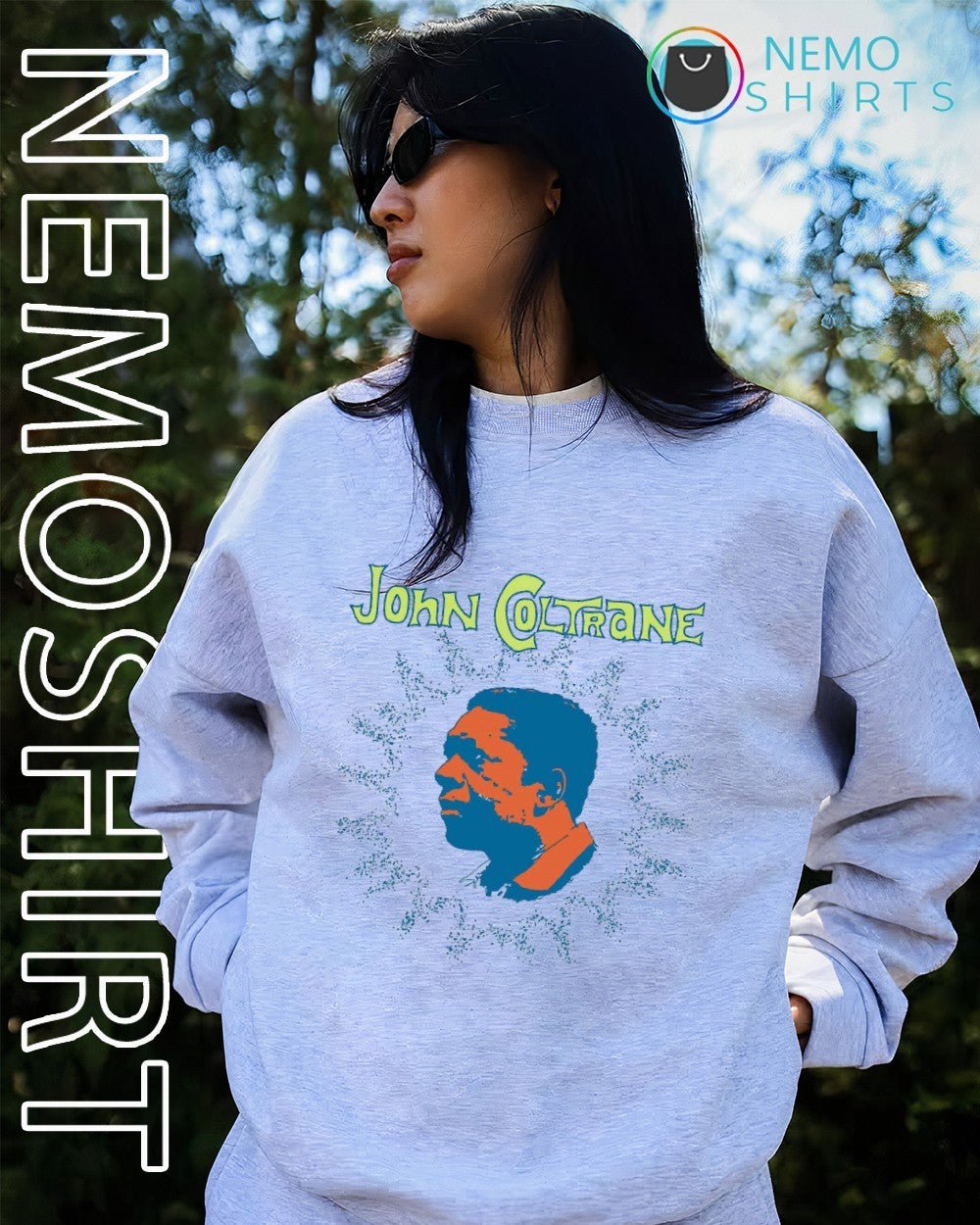 John Coltrane sun star illustration shirt