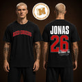 Jonas Brothers Burning Up All Over Again Detroit MI Two Sided Unisex Black T-Shirt