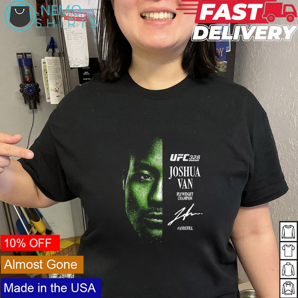 Joshua Van UFC 328 Flyweight Champion signature shirt