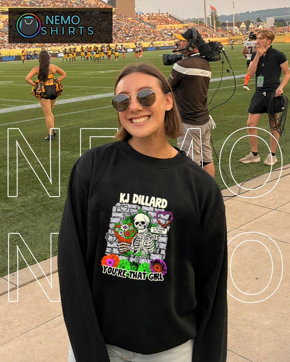 KJ Dillard You’re That Girl to the women out there skeleton shirt