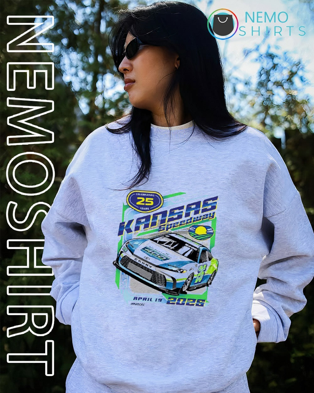 Kansas Speedway celebrating 25 years car 2026 shirt