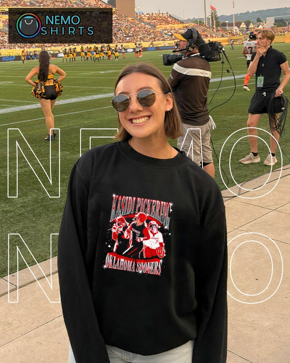 Kasidi Pickering Oklahoma Sooners retro graphic shirt