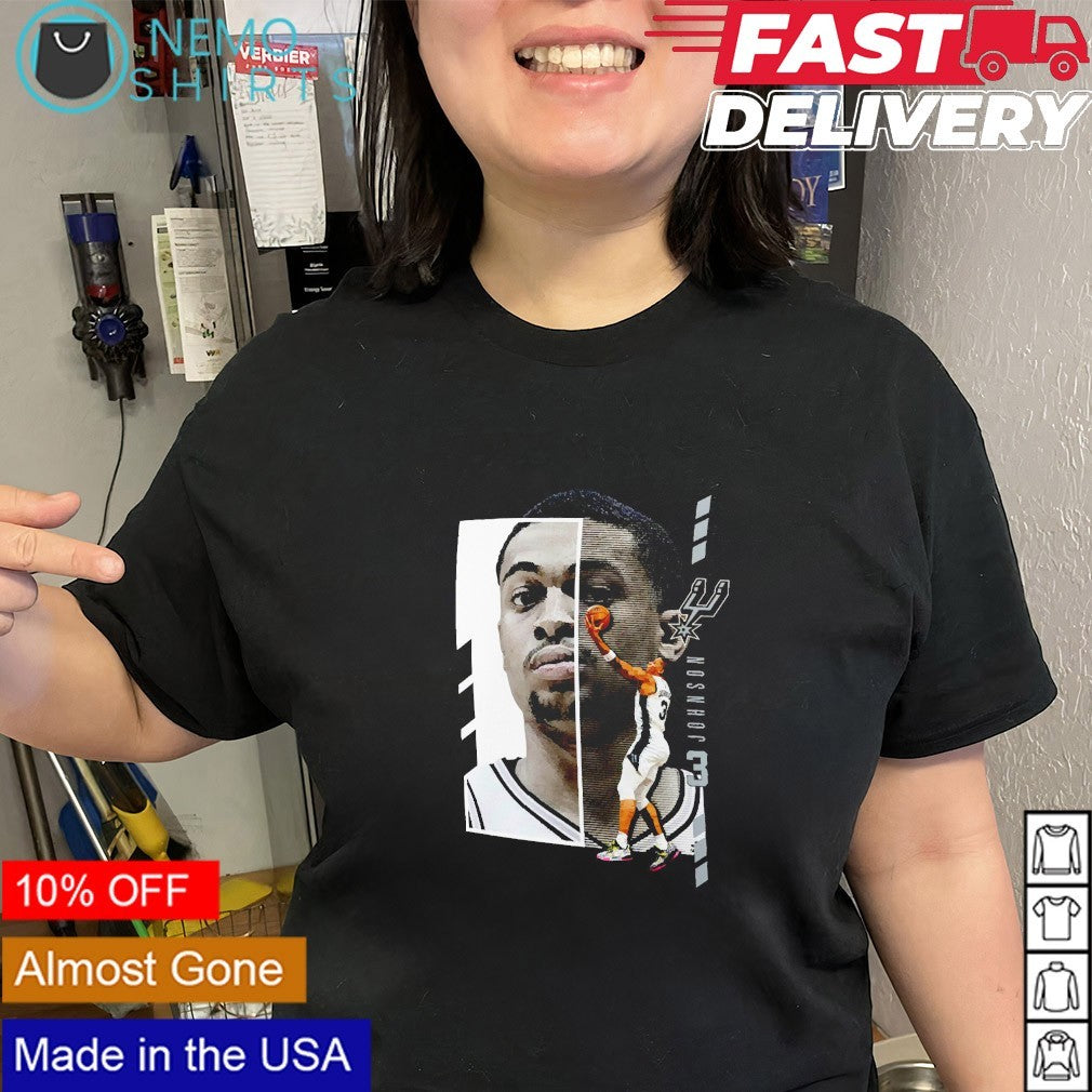Keldon Johnson San Antonio Spurs jump pass shirt
