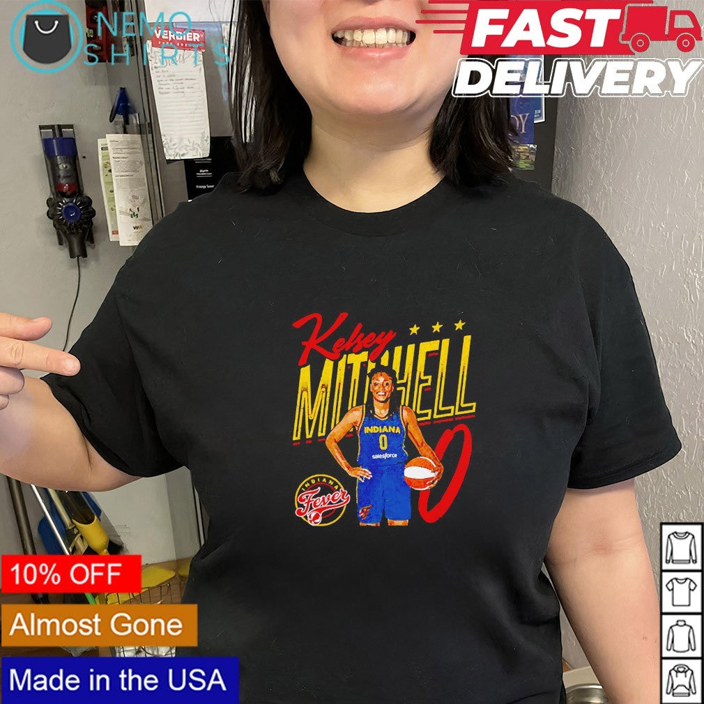 Kelsey Mitchell Indiana Fever player pose shirt