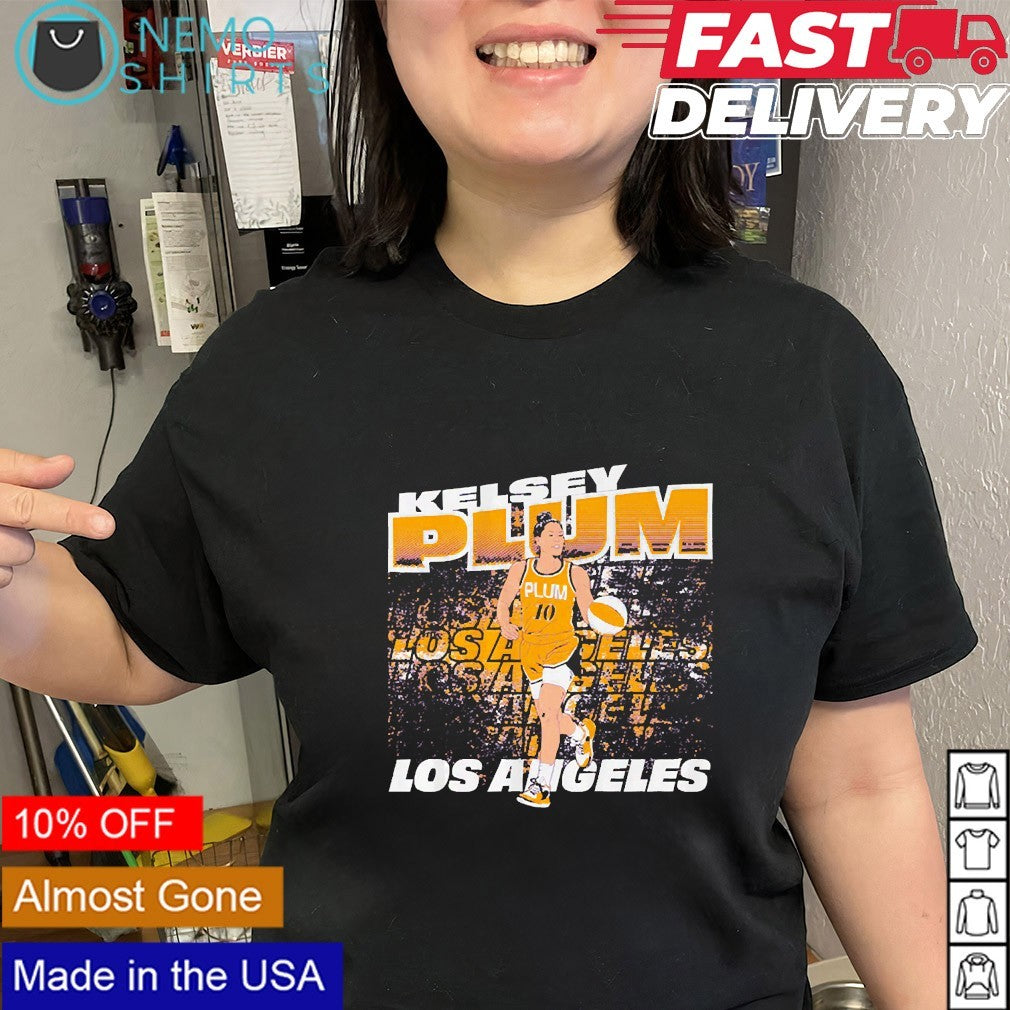 Kelsey Plum #10 Los Angeles Sparks player street ball graphic shirt