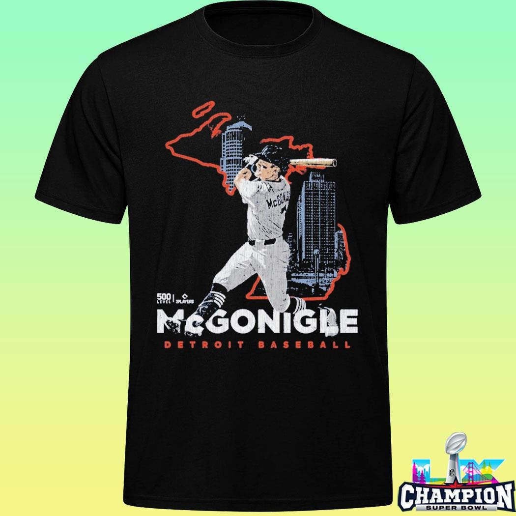 Kevin Mcgonigle Detroit Map Skyline Shirt