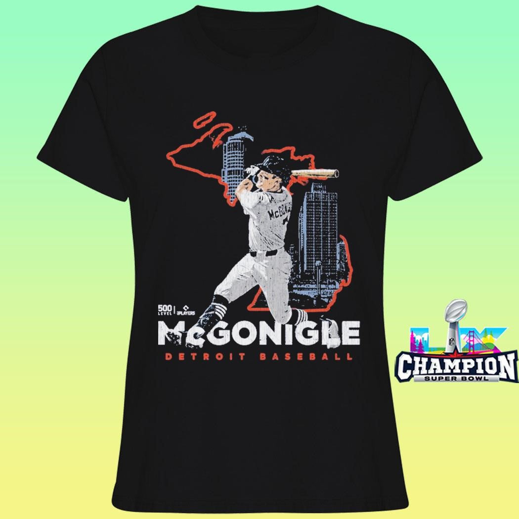 Kevin Mcgonigle Detroit Map Skyline Shirt