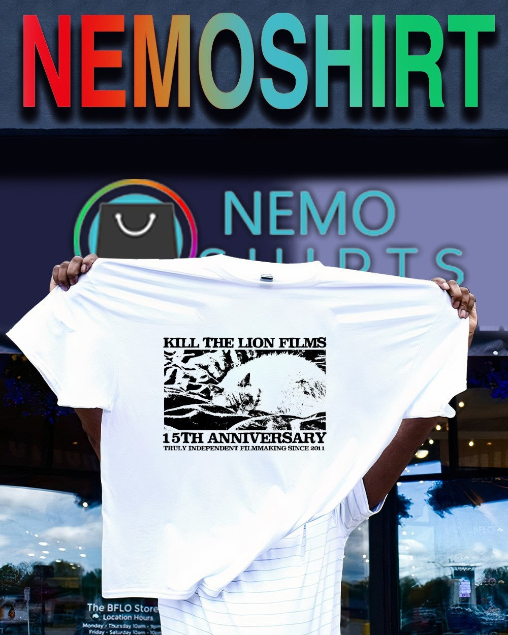Kill the lion films 15th anniversary truly independent filmmaking since 2011 shirt