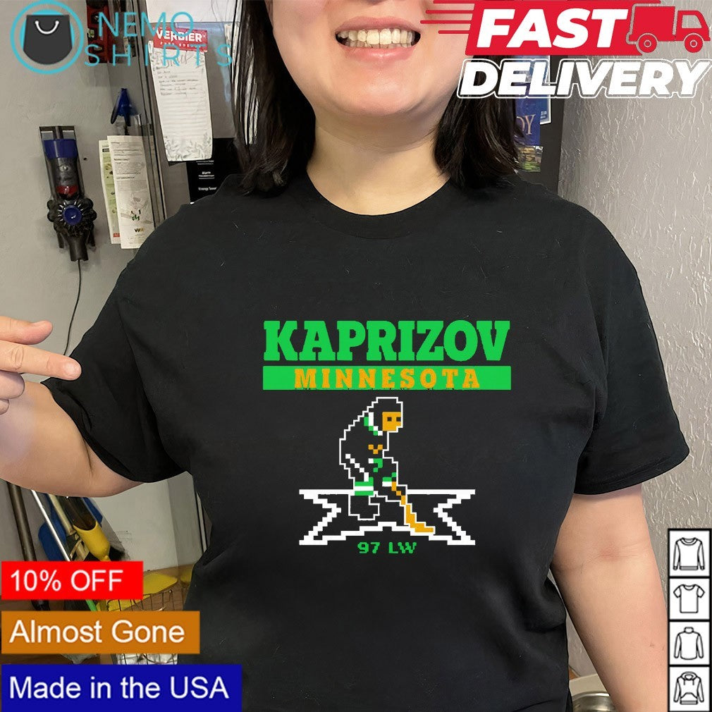 Kirill Kaprizov Minnesota 97 LW Retro Hockey shirt