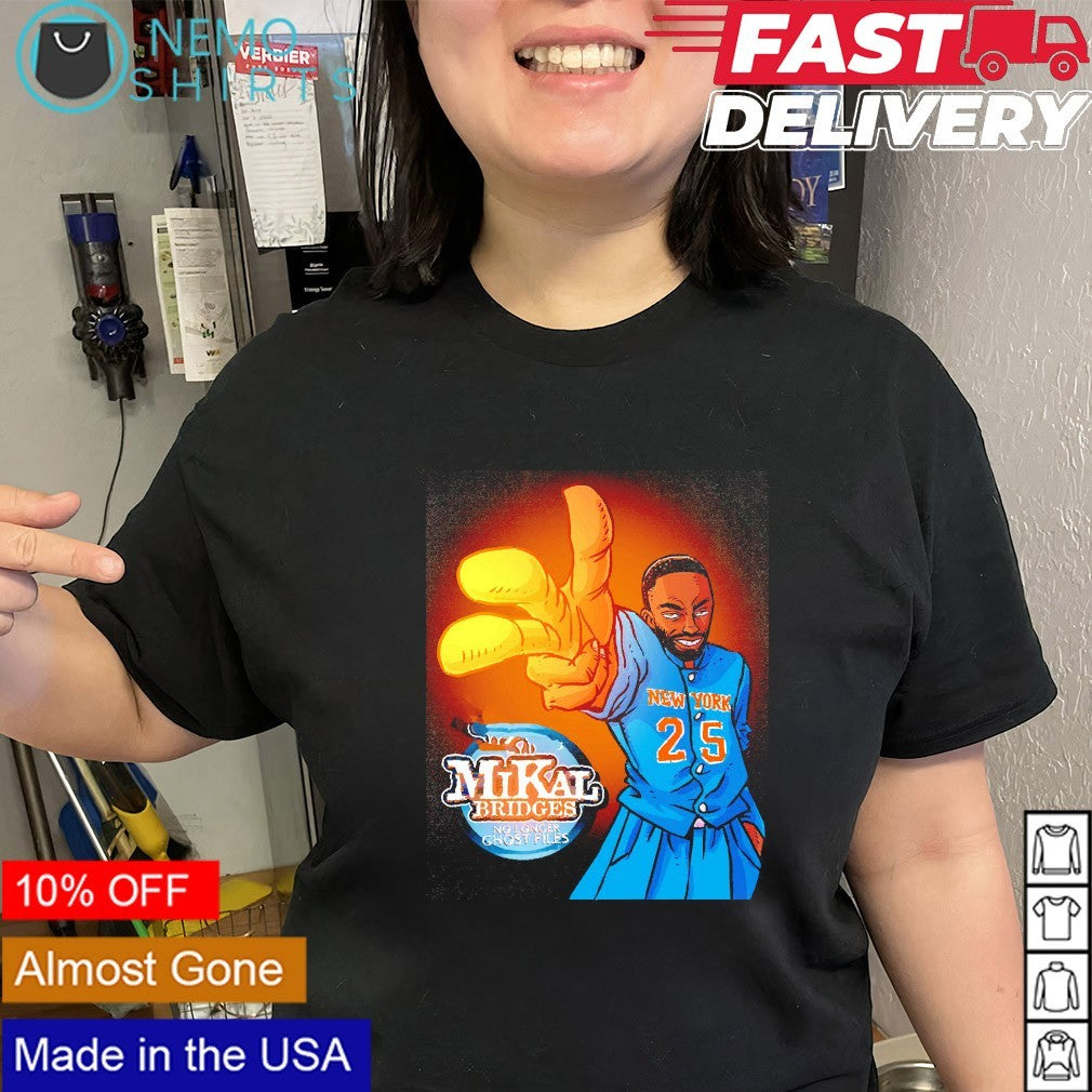Knicks Mikal Bridges no longer ghost files shirt