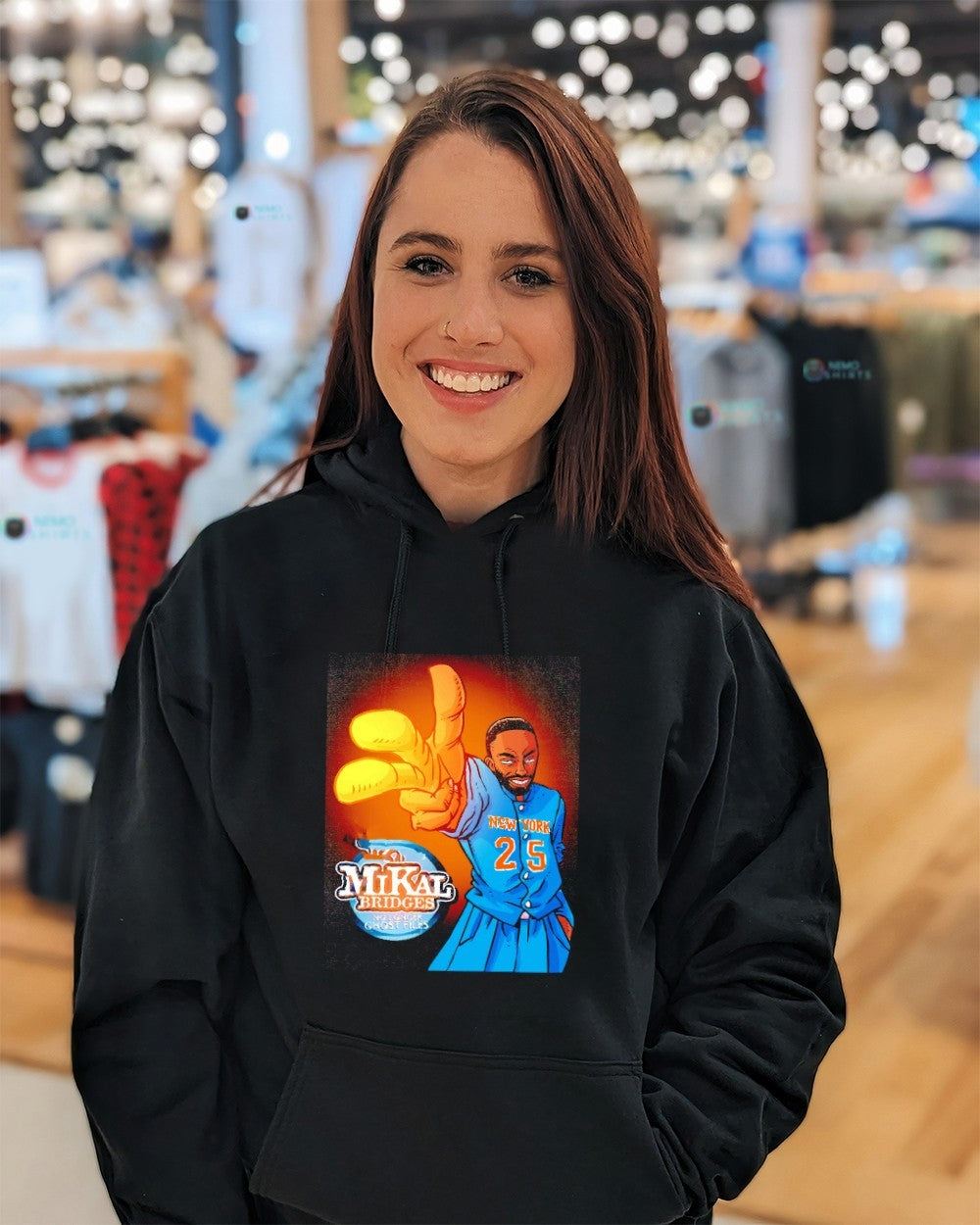 Knicks Mikal Bridges no longer ghost files shirt
