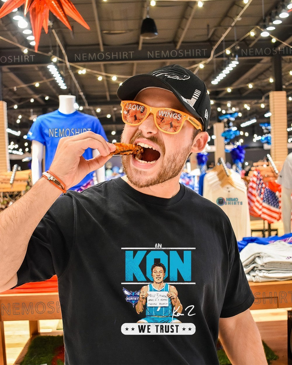 Kon Knueppel Charlotte Hornets rookie record trust signature shirt
