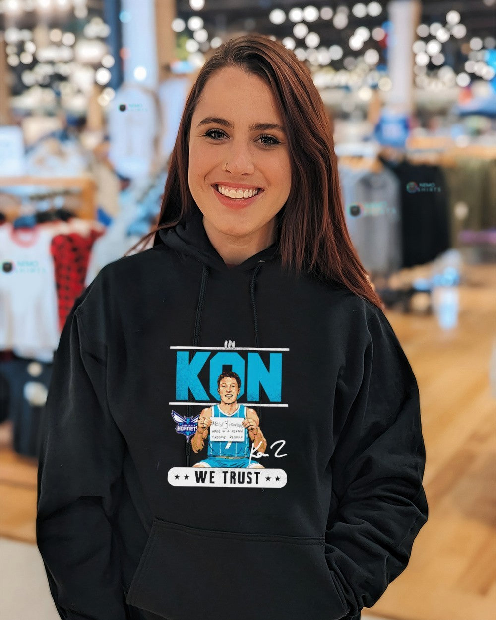 Kon Knueppel Charlotte Hornets rookie record trust signature shirt