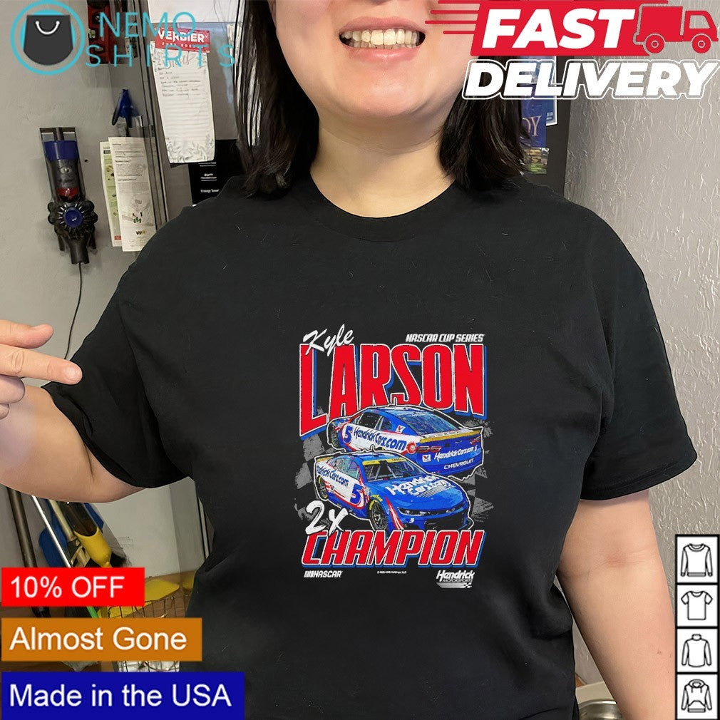 Kyle Larson Nascar Cup Series 2x champion shirt
