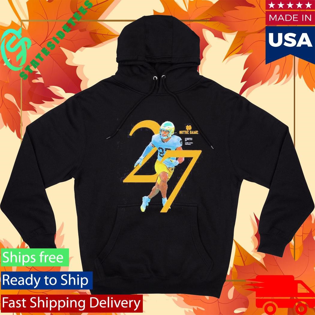 Kyngstonn Viliamu-asa 27 Notre Dame Fighting Irish Football Player Shirt