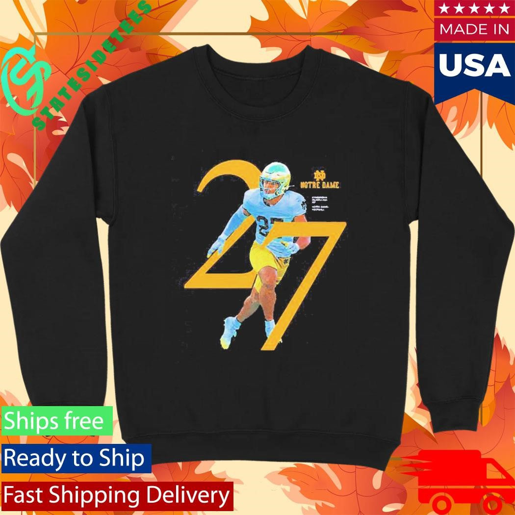 Kyngstonn Viliamu-asa 27 Notre Dame Fighting Irish Football Player Shirt