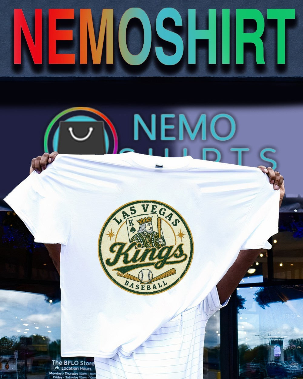 Las Vegas Kings baseball playing card shirt