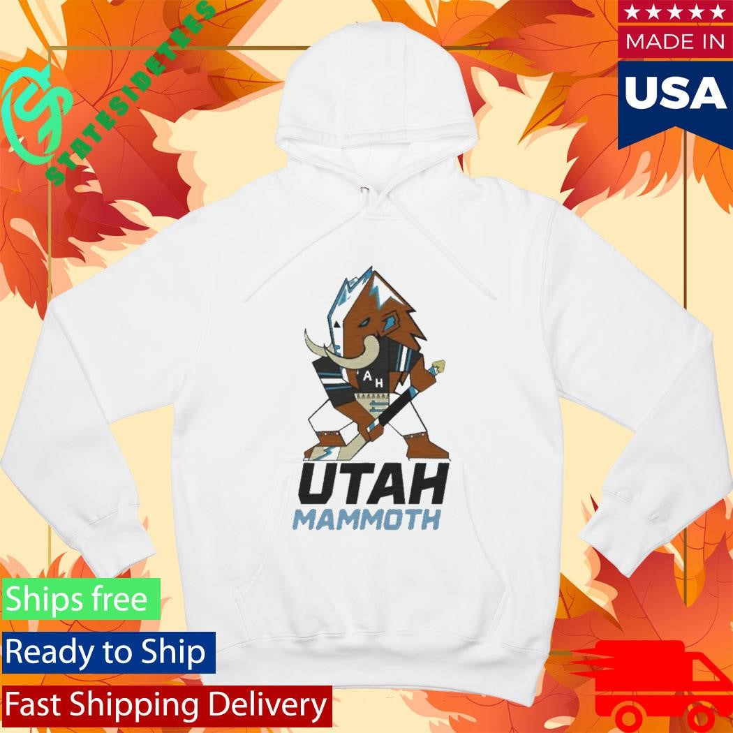 Lawson Crouse With Utah Mammoth Mascot Shirt