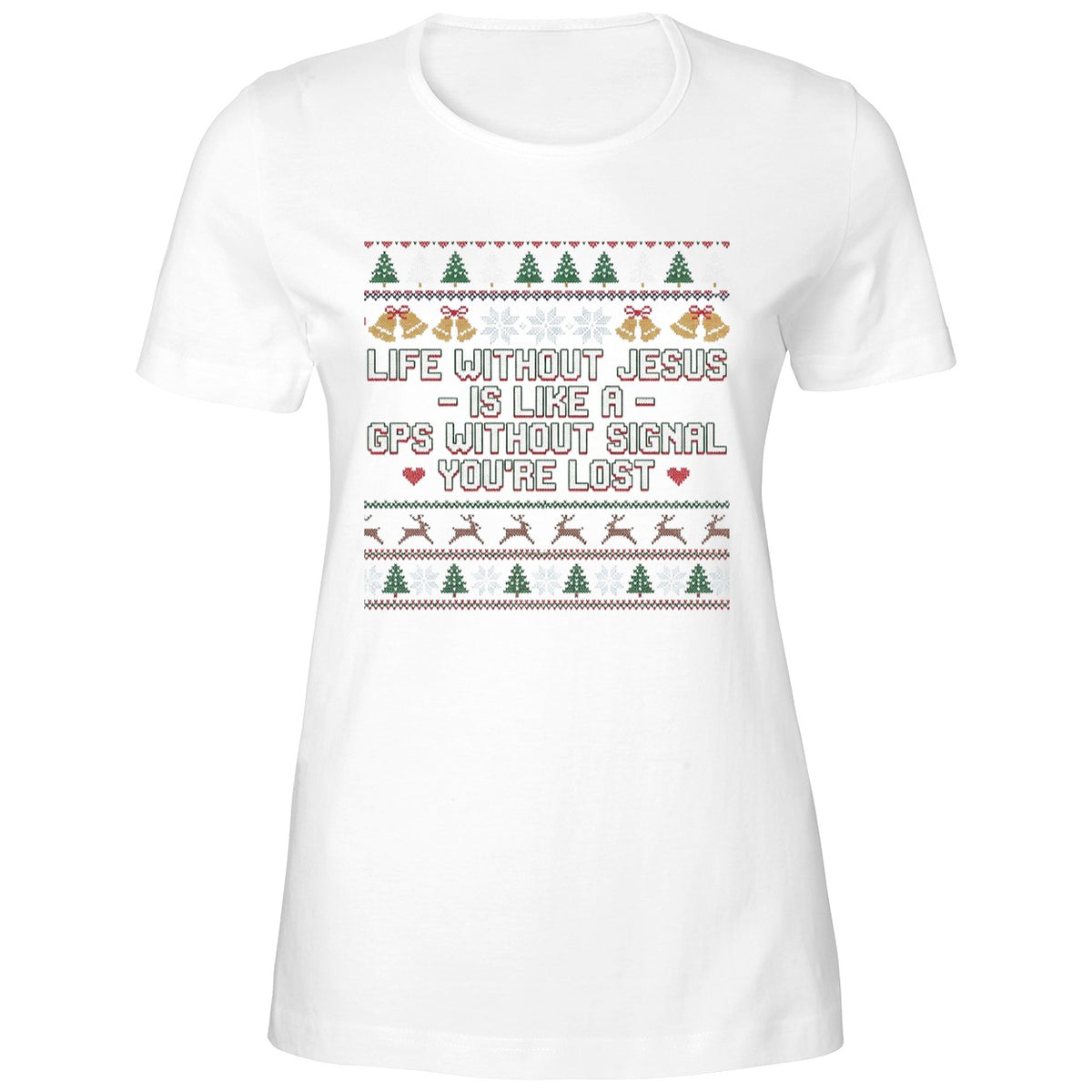 Life Without Jesus Is Like A Gps Without Signal Ugly Christmas Shirt
