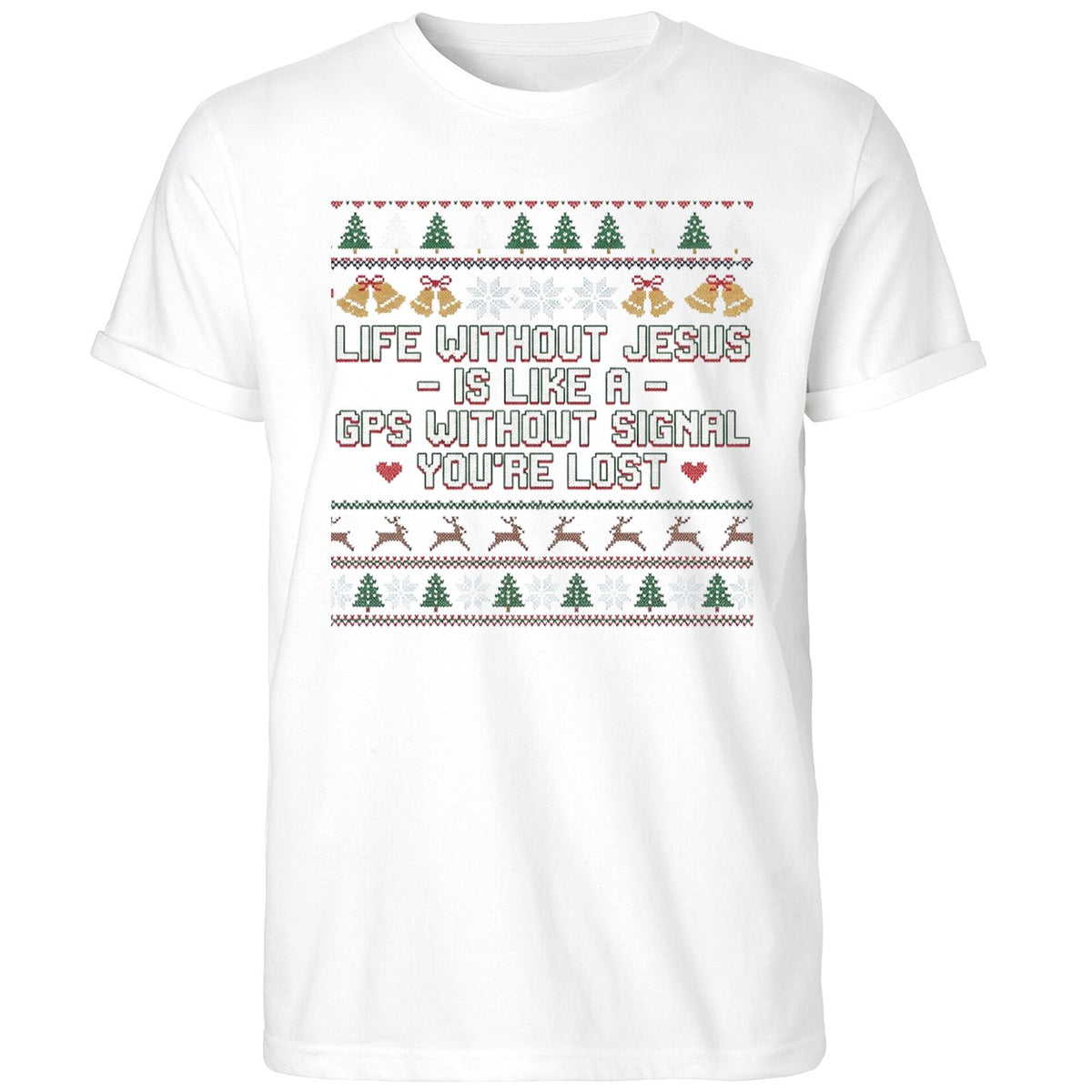 Life Without Jesus Is Like A Gps Without Signal Ugly Christmas Shirt
