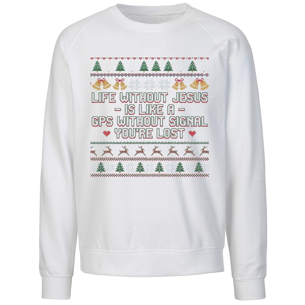 Life Without Jesus Is Like A Gps Without Signal Ugly Christmas Shirt