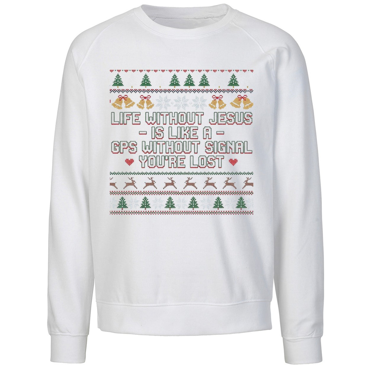 Life Without Jesus Is Like A Gps Without Signal Ugly Christmas Shirt