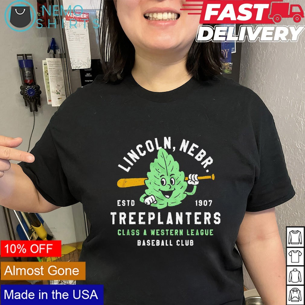 Lincoln Treeplanters est 1907 Class A Western League shirt