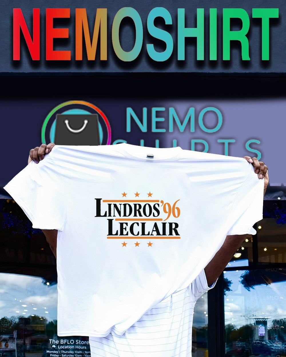 Lindros and LeClair ’96 Philadelphia Flyers hockey legends shirt