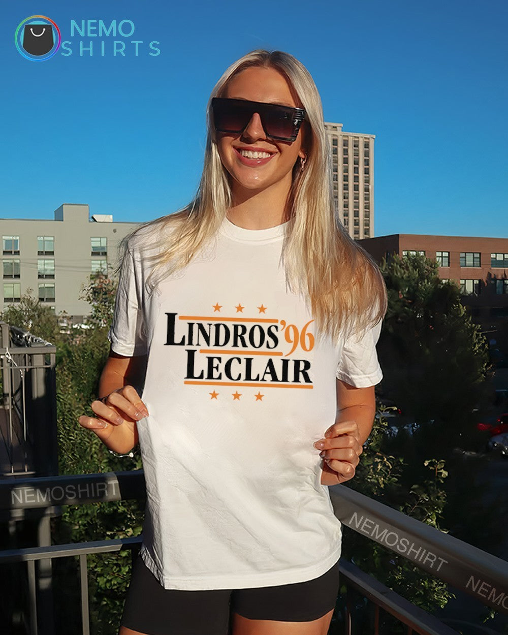 Lindros and LeClair ’96 Philadelphia Flyers hockey legends shirt