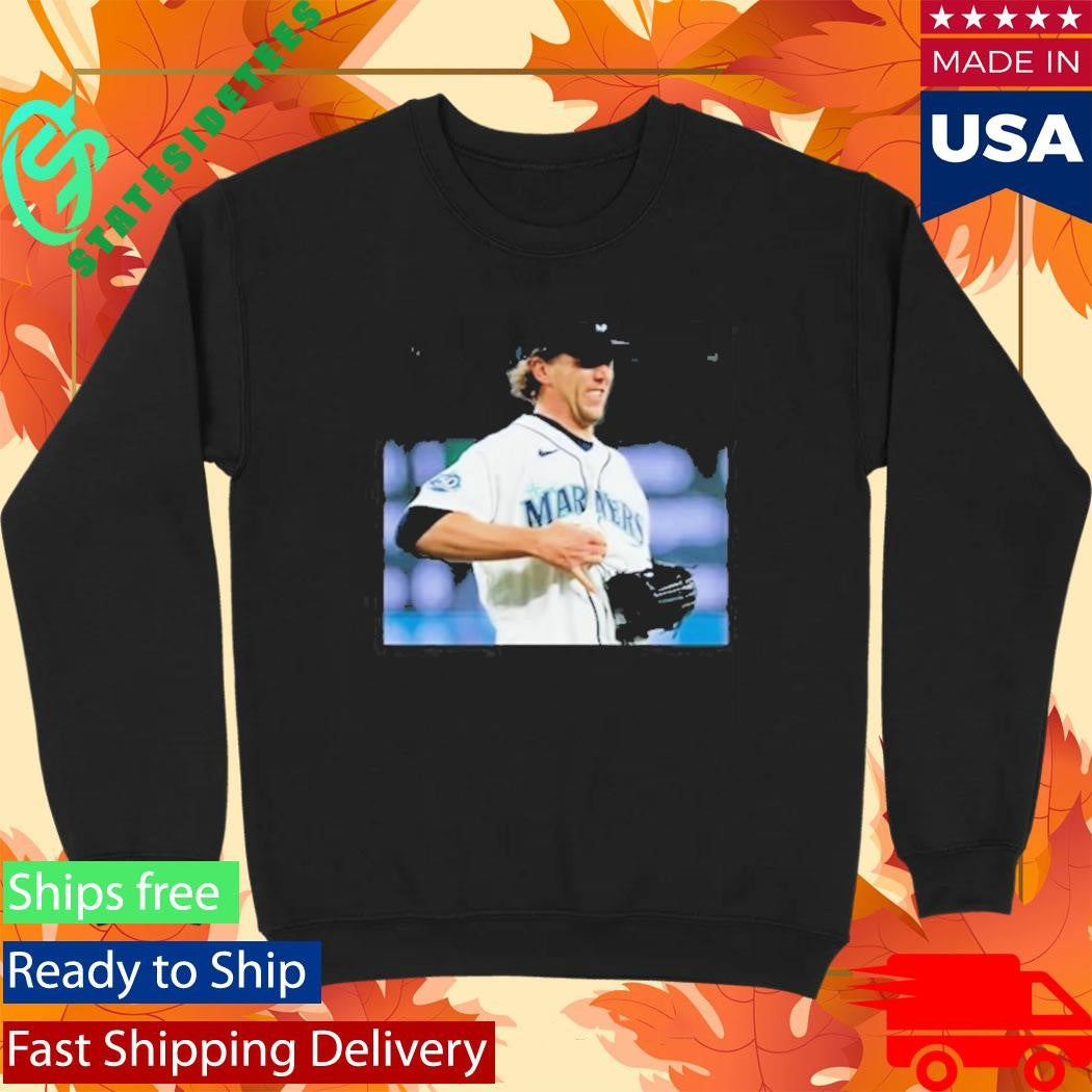 Logan Gilbert Baseball Pitcher Catches Ball In Shirt