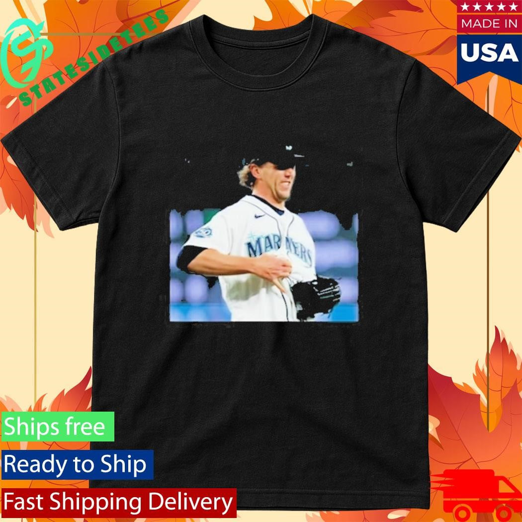 Logan Gilbert Baseball Pitcher Catches Ball In Shirt