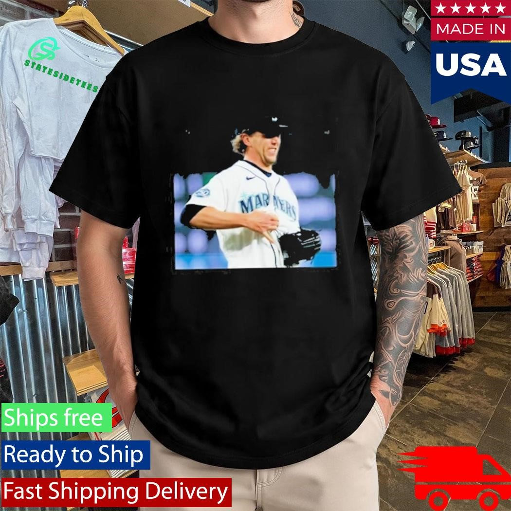 Logan Gilbert Baseball Pitcher Catches Ball In Shirt