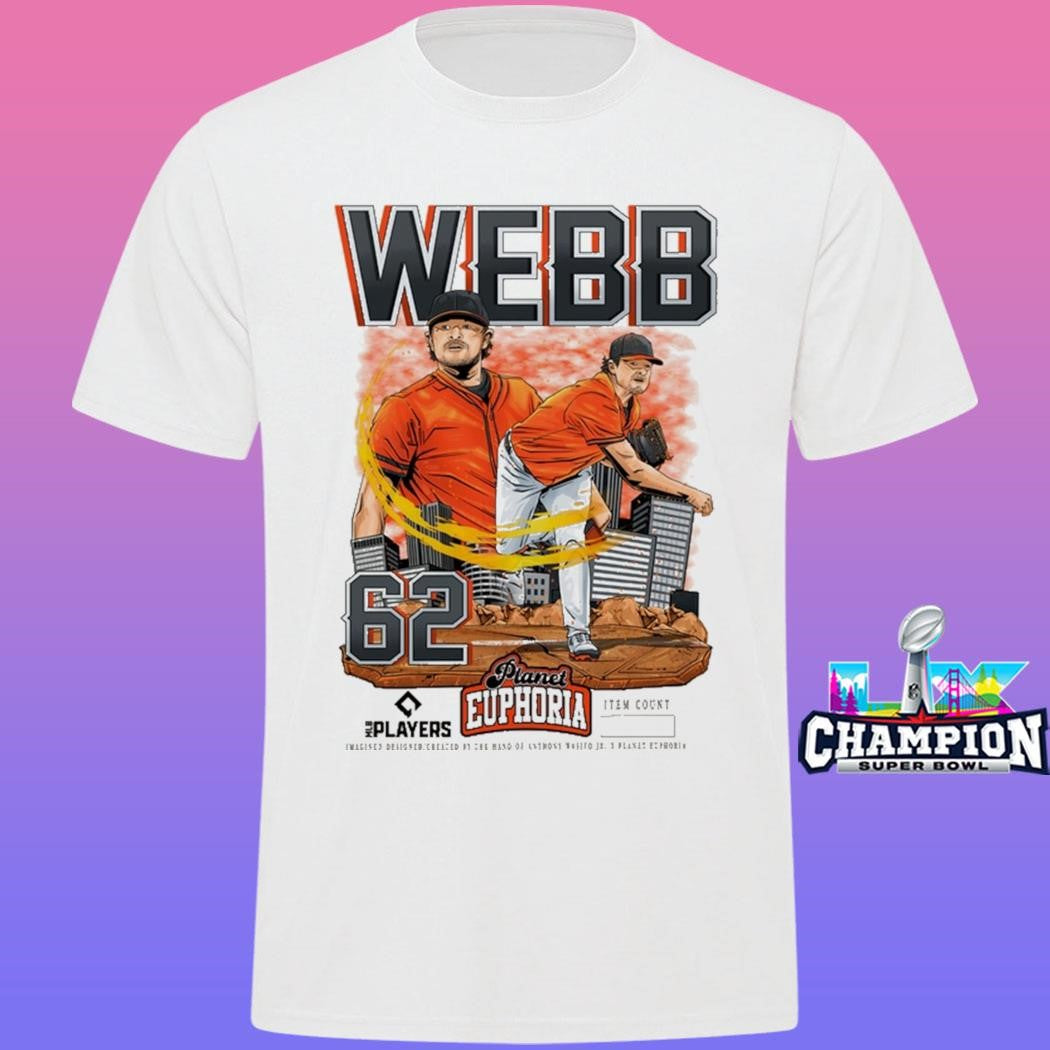 Logan Webb Planet Euphoria Mlb Players Number 62 Shirt