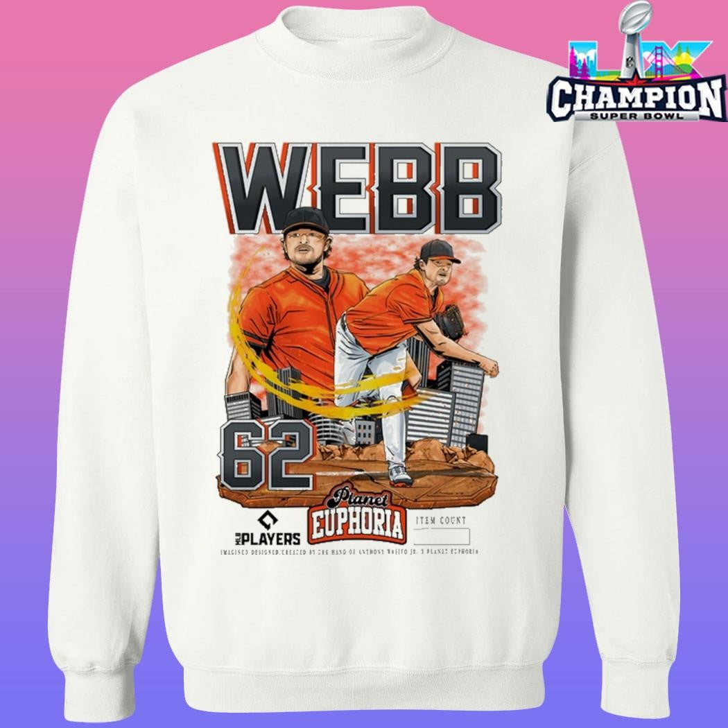 Logan Webb Planet Euphoria Mlb Players Number 62 Shirt