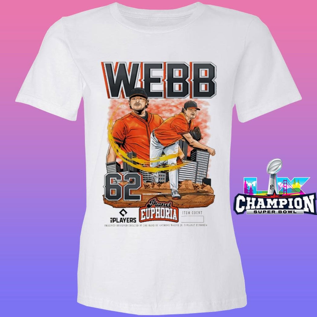 Logan Webb Planet Euphoria Mlb Players Number 62 Shirt