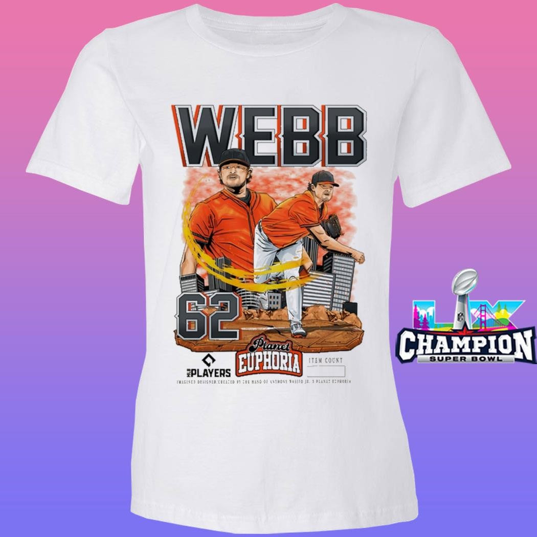 Logan Webb Planet Euphoria Mlb Players Number 62 Shirt
