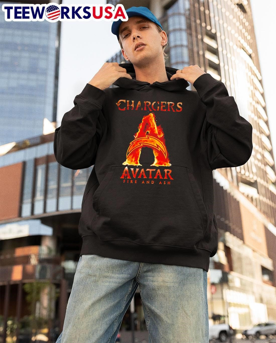 Los Angeles Chargers x Avatar Fire And Ash shirt