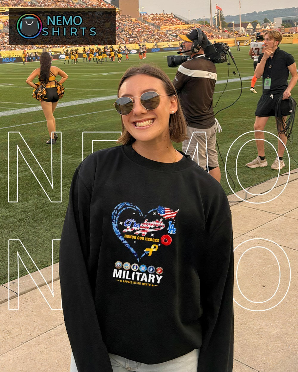 Los Angeles Dodgers honor our heroes Military heart shirt