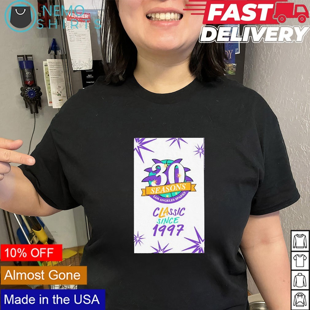 Los Angeles Sparks 30 seasons classic since 1997 shirt