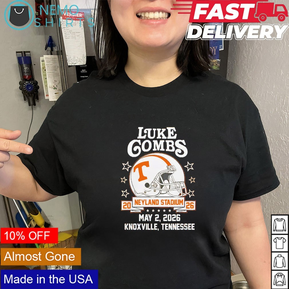 Luke Combs Tennessee Volunteers 2026 Neyland stadium shirt